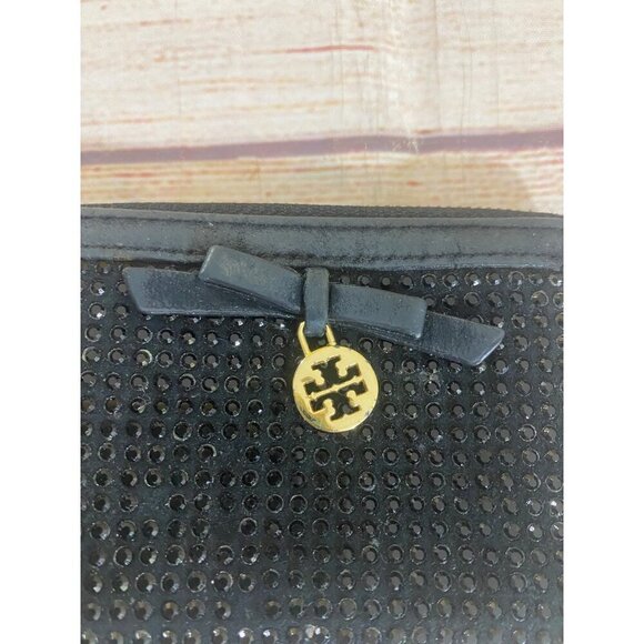 Tory Burch Women's Black Compact Crystal Zip Continental Wallet - OS - Picture 3 of 10